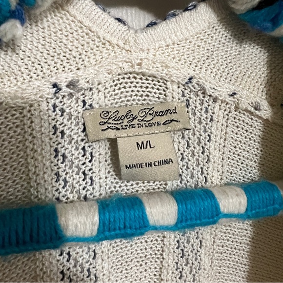 Lucky Brand Knit Poncho M/L - Picture 4 of 10